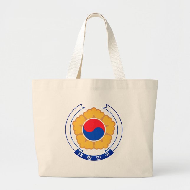 Grand Tote Bag Emblème de la République de Corée (Devant)