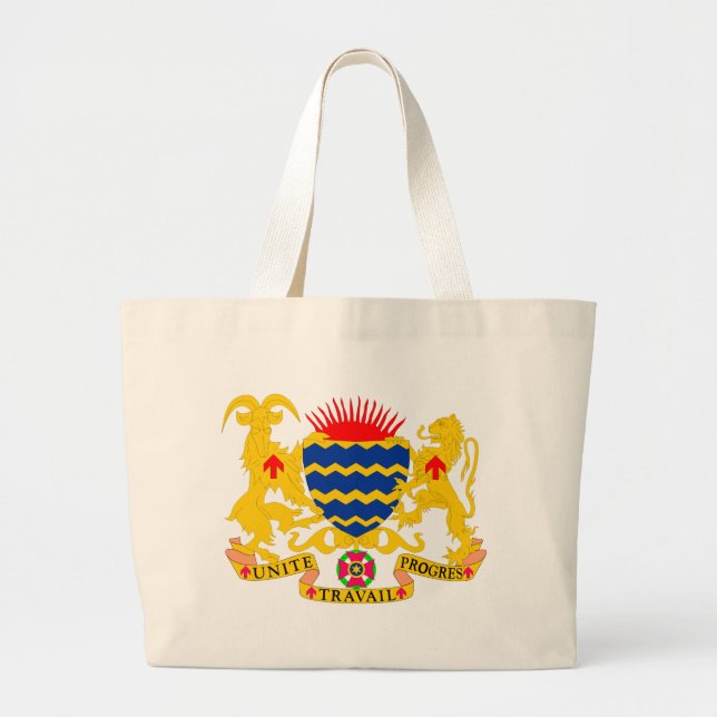 Grand Tote Bag emblème du Tchad (Devant)