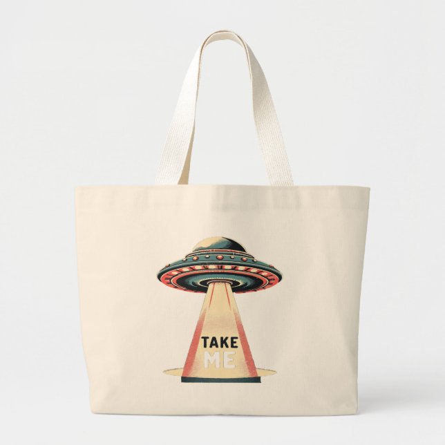 Grand Tote Bag emmène-moi (Devant)
