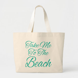 Grand Tote Bag Emmenez-Moi À La Plage