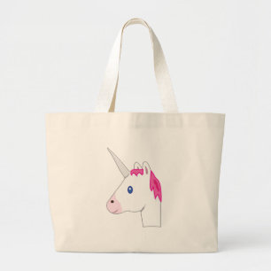 Grand Tote Bag Emoji de licorne