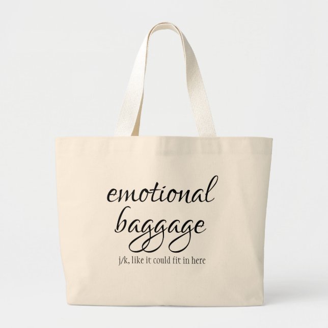Grand Tote Bag Emotional Baggage Bag (Devant)