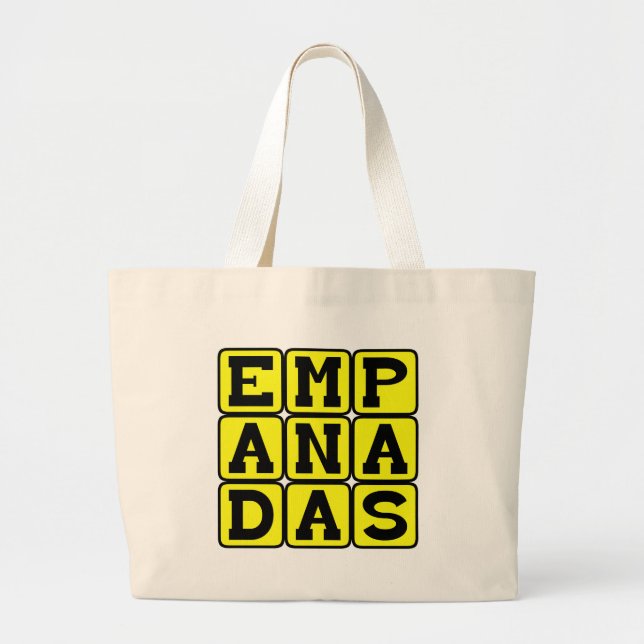 Grand Tote Bag Empanadas, repas mexicain (Devant)