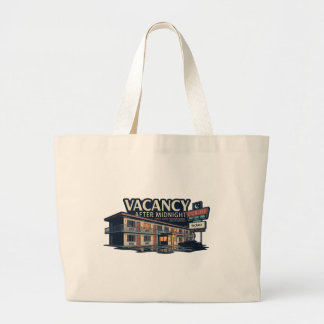 Grand Tote Bag Emplacement disponible après minuit Rétro Motel NI
