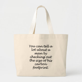 Grand Tote Bag Empreinte Carbone Noir