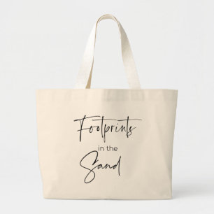 Grand Tote Bag EMPREINTES DANS LA fourre-tout DE SABLE