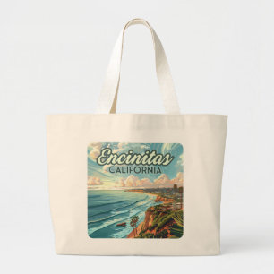 Grand Tote Bag Encinitas California San Diego Beach Vintage