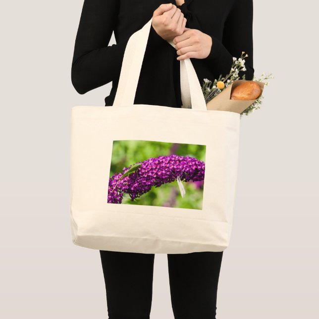 Grand Tote Bag énergie de sauterelle verte (Devant (produit))