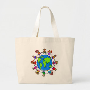 Grand Tote Bag Enfants du monde