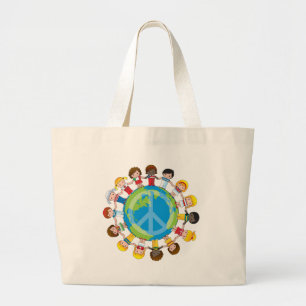 Grand Tote Bag Enfants globaux