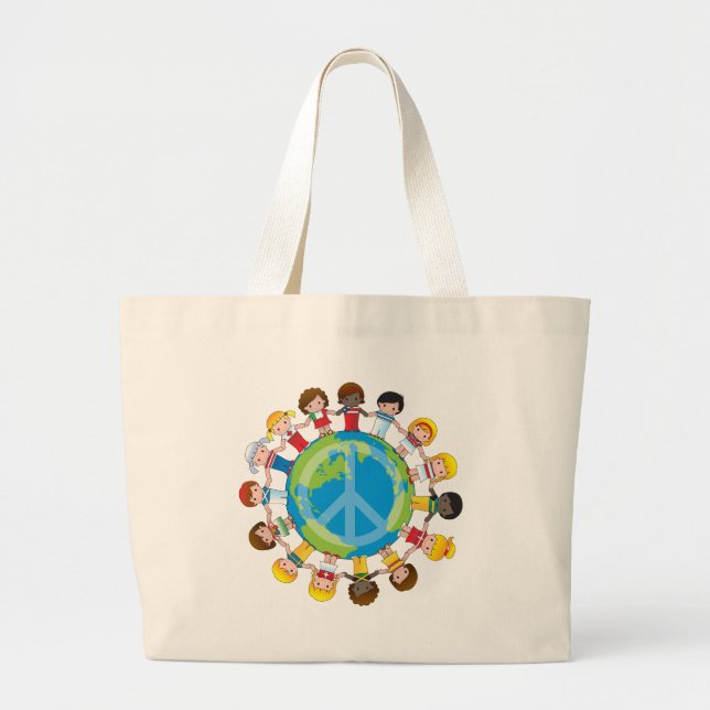 Grand Tote Bag Enfants globaux (Devant)