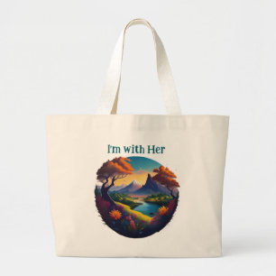 Grand Tote Bag Enraciné dans le respect - Steward of the Soil Bag