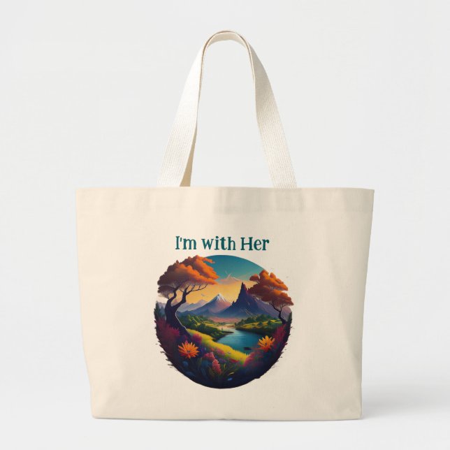 Grand Tote Bag Enraciné dans le respect - Steward of the Soil Bag (Devant)
