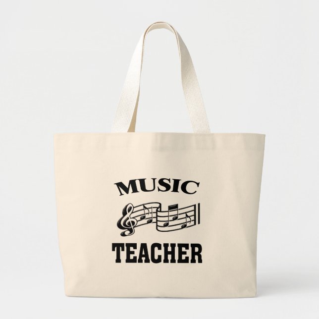 GRAND TOTE BAG ENSEIGNANT DE MUSIQUE (Devant)