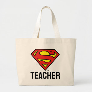 Grand Tote Bag Enseignant Superman S-Shield Logo Superman