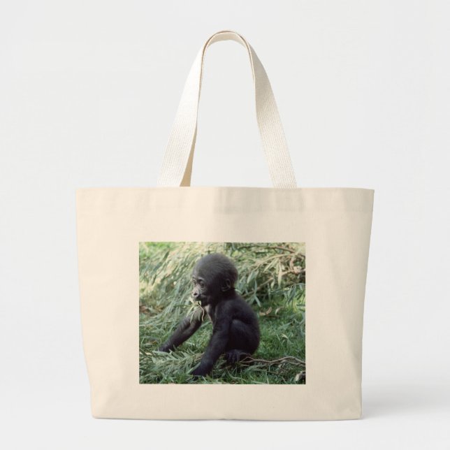 Grand Tote Bag Ensemble faunique - Primates 8 (Devant)