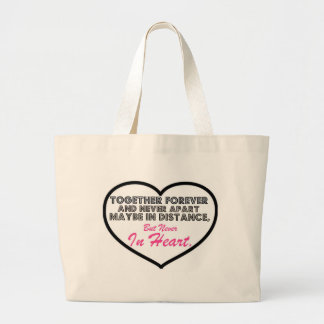 Grand Tote Bag Ensemble pour toujours et jamais à part .......