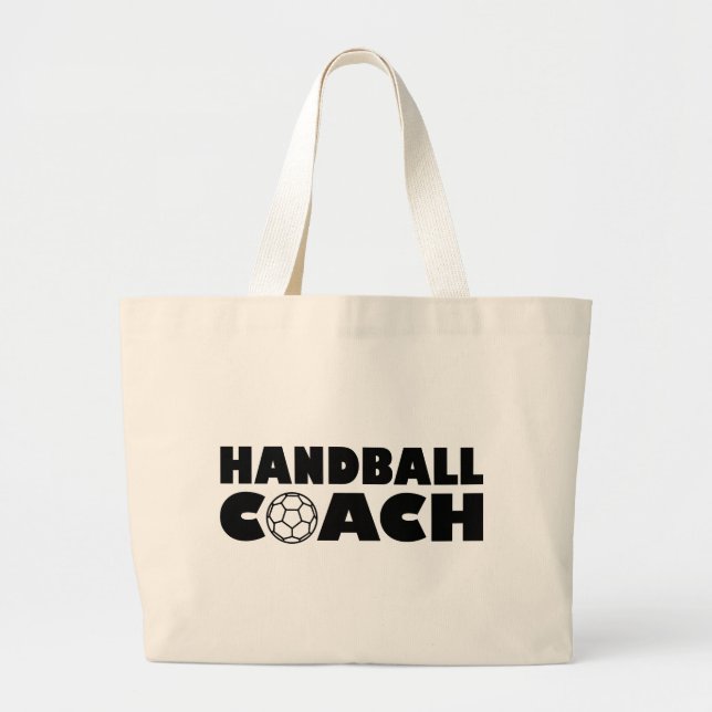 Grand Tote Bag Entraîneur de handball (Devant)