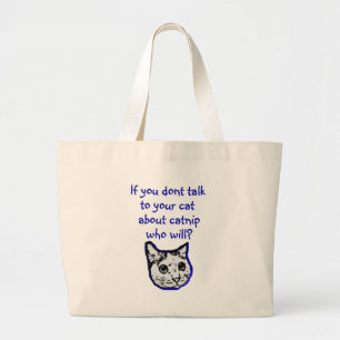 Grand Tote Bag Entretien à votre chat au sujet de cataire
