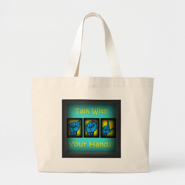 Grand Tote Bag Entretien avec vos mains (2) (Devant)