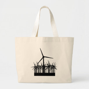 Grand Tote Bag environnement d'énergie éolienne