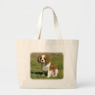 Grand Tote Bag Épagneul cavalier du Roi Charles