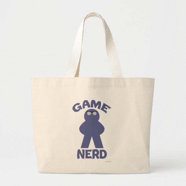 Grand Tote Bag Epic Board Jeu Nerd Meeple Logo amusant (Devant)