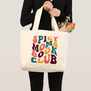 Grand Tote Bag Épicé Moms Club Souvenir Style Rétro Super