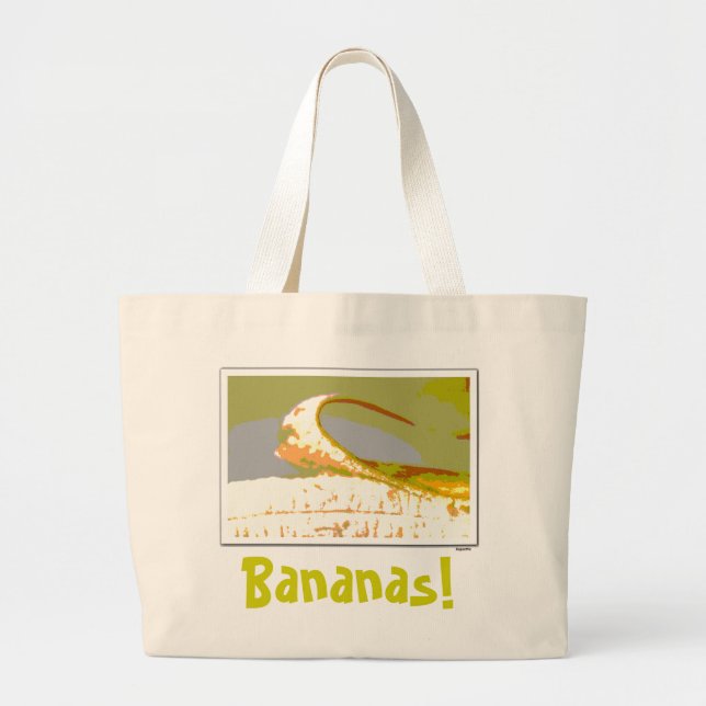 Grand Tote Bag Épicerie de bananes (Devant)