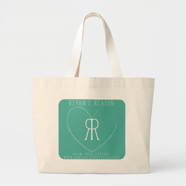 Grand Tote Bag Épicerie Fourre-tout de la raison de Riyan grande (Devant)