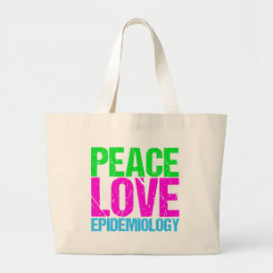Grand Tote Bag Épidémiologie d'amour de paix
