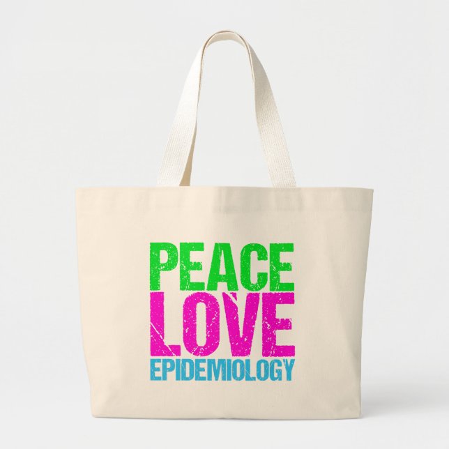 Grand Tote Bag Épidémiologie de l'amour pour la paix (Devant)