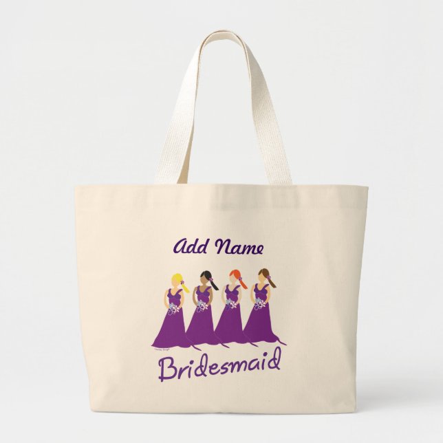 Grand Tote Bag Épouses en pourpre (Devant)