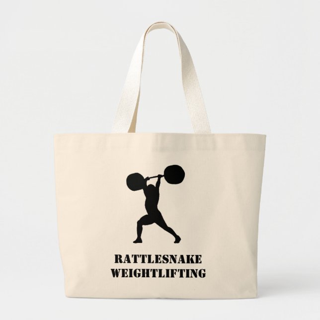 Grand Tote Bag Équipe d'haltérophilie (Devant)