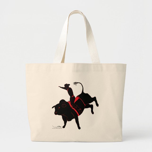 Grand Tote Bag équitation de taureau (Devant)