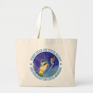 Grand Tote Bag ęr ÉTOILE SUR VOTRE DROITE, TOUT DROIT JUSQU'au