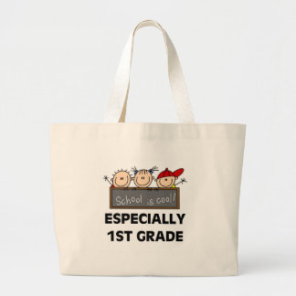 Grand Tote Bag ęr L'école primaire est les T-shirts et les