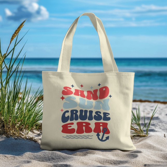 Grand Tote Bag Ère Croisière Rétro (Créateur téléchargé)