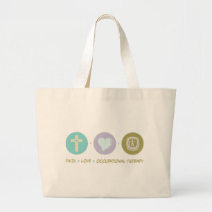 Grand Tote Bag Ergothérapie d'amour de foi
