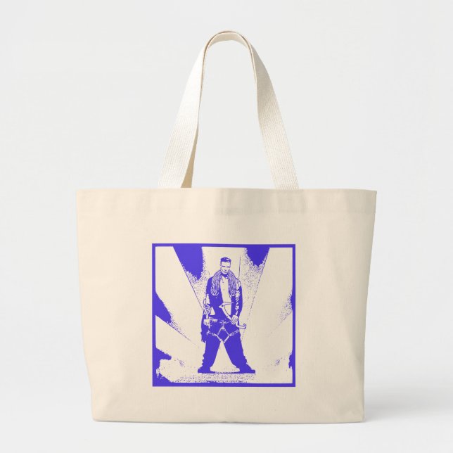 Grand Tote Bag Escalade de glace bébé (Devant)