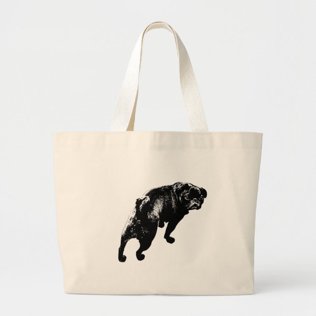 Grand Tote Bag Esprit curieux, position claire (Devant)