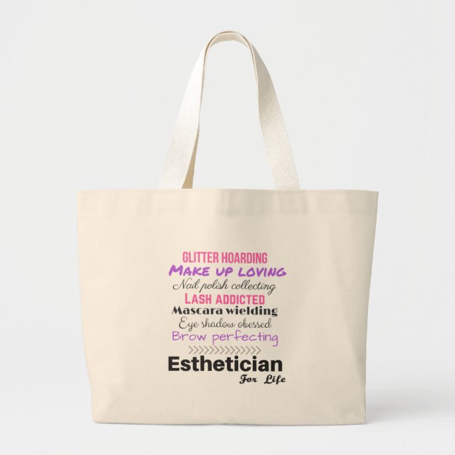 Grand Tote Bag Esthetician pendant la vie (Devant)