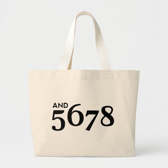 Grand Tote Bag Et 5678 (Devant)