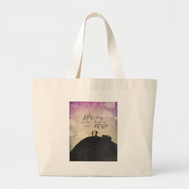 Grand Tote Bag Et ils ont vécu (Devant)