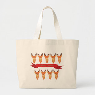 Grand Tote Bag et Père Noël Reindeer