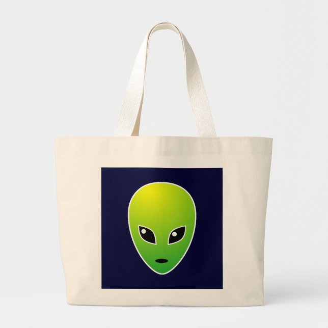 Grand Tote Bag ET - sur Navy Blue (Devant)