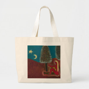 Grand Tote Bag Étant en Ecosse avec mes pensées 2009