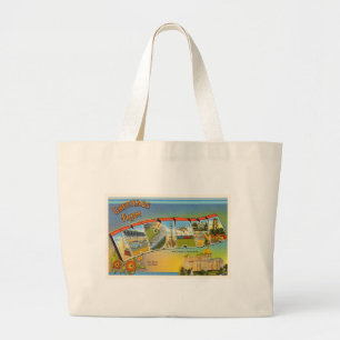 Grand Tote Bag État de l'Indiana DANS le vieux souvenir de