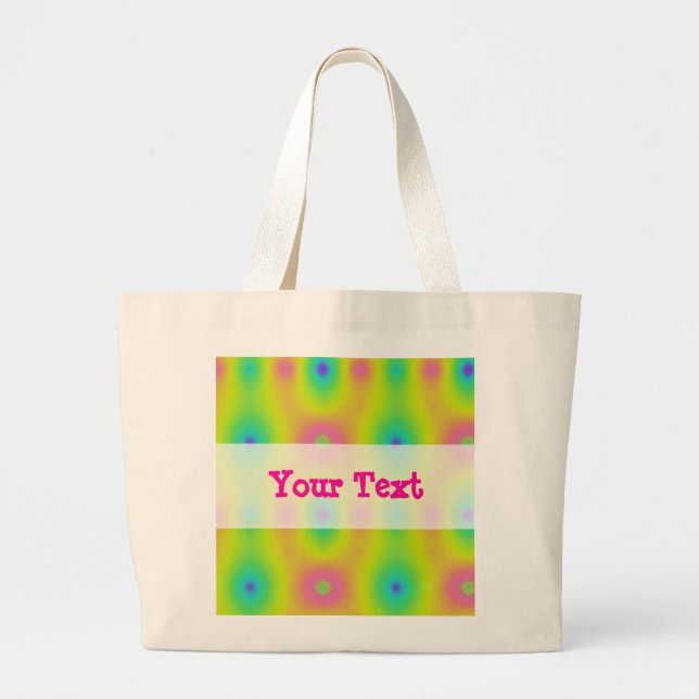 Grand Tote Bag Été de teinture de Cravate (Devant)