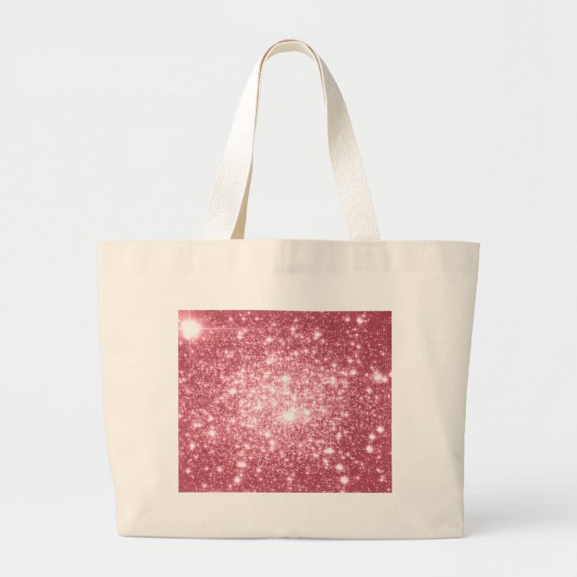 Grand Tote Bag Étincelle rose (Devant)